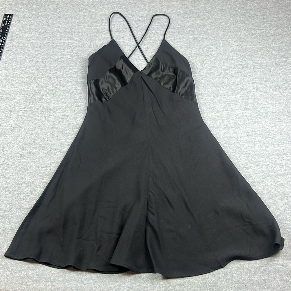 Vtg Gunne Sax Jessica McClintock DOS NWT Size 5/6 Black Mini Dress USA Made LBD
